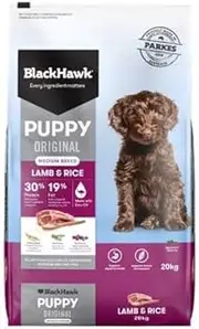 Black Hawk Puppy Medium Breed Lamb and Rice Dry Dog Food 20 Kg