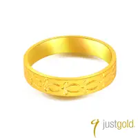 在飛比找誠品線上優惠-【Just Gold 鎮金店】真愛宣言 黃金戒指 對戒(女戒