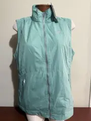 ZERO RESTRICTION WOMEN'S WANDA VEST FULL ZIP MOCK GOLF LARGE BLADE NEW - LOGO -