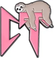 [Bydezcon] Golfs Hat Decorative Pin Lovely Sloths Lapel Pins Golfs Brooch Cartoon Animal Pins Jewelry Accessories Friend