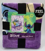 NEW! Disney Stitch Kauai, Hawaii Super Plush Throw Blanket 46 x 60"