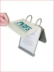 Tabletop Recipe or Menu Holder for 8"x6" Cards, All Aluminum