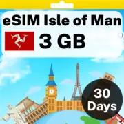 eSIM Isle of Man - 3 GB - 30 Days - Travel eSIM | QR code activation