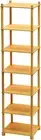 Bamboo Shoe Rack 7 Tier Narrow Free Standing Shoe Rack Shelf Organizer Bedroom