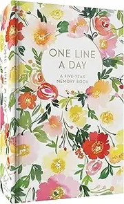 Floral One Line a Day: A Five-Year Memory Book
