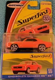 Matchbox Superfast 2004 CHEVY CAMARO 1969 RS SD #55 NIP