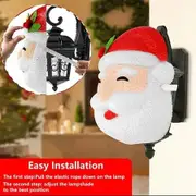 Lampshade Santa Claus Porch Light Cover Decoration Household Corridor (2Pcs)