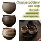 Vintage Handmade Ceramic Teacup Japanese Style Retro Tea Cup Stoneware Tea Set