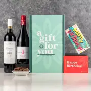 Beer Cartel Red and White Wine 2 Bottle Premium Wine Happy Birthday Gift Hamper