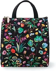 [Kate Spade New York] Kate Spade York Portable Soft Cooler Lunch Bag, Small Insulated Tote, Thermal Lunch Bag with Silver Insulated Lining and Storage Pocket, Autumn Floral M