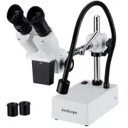 20X-30X Widefield Stereo Microscope with Boom Arm Stand and LED Incident Light