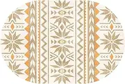 Modern Design Washable Bedroom Balcony Living Room Oval Carpet Non-Slip Home Bedside Sofa Playroom Kitchen Floor Decor Large Rug Ellipse 100x180cm(3.9ft×5.9ft/120×180cm)
