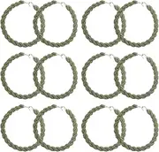 [Foyods] 12PCS Boot-Blousers-Military, Green Blousing Straps Military Elastic Boot Straps Shoelace Blousing-Straps-Military Boot Band with Metal Hooks for Navy Army Air Force Boot, Green, One Size