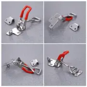 4 PCS Stainless Steel Clamps Cabinet Door Spring Latch Adjustable