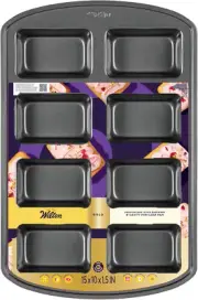 Gold Premium Non-Stick Warp-Resistant Bakeware, Made without Pfas, Mini Loaf Pan