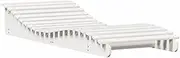 Camping Sunloungers Reclining Patio ChairsSun Lounger White 205x80x31.5 cm Solid Wood Pine