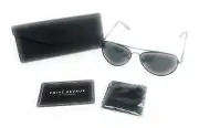 Prive Revaux - The Showstopper Aviator Polarized Sunglasses Black/Black w/case