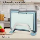 Cutting Board Set with Stand Multifunctional Kitchen Cutting Board Set casFx