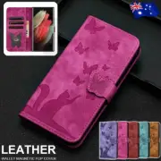 For Samsung S25 S24 S23 S22 S21 S20 Ultra Plus FE Leather Flip Wallet Case Cover