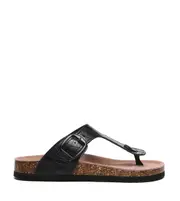TARRAMARRA Women Men Sandals Leather Lining Embossed Summer Beach Slides Lindsay