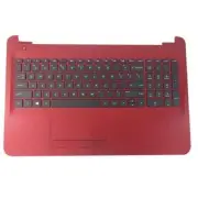 New Genuine HP 15G-AD Laptop Palmrest w/ Keyboard & Touchpad Red