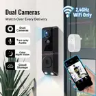 Wireless WiFi Video Doorbell Smart Phone Door Ring Home Security Camera 2.4G