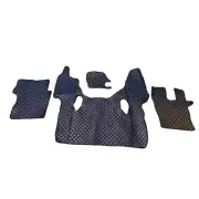 Black w/ Blue Eco Leather Mats - for Scania G NextGen 2017+ Automatic