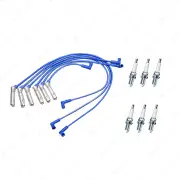 Bosch Leads + 6 Denso Iridium Power Spark Plugs for Holden Crewman One Tonner VY