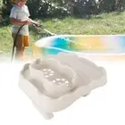 Hot Tub Table Tray with Drain Holes Anti Slip Adjustable Hot Tub Side Table for