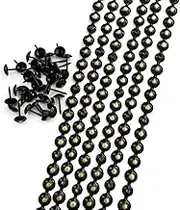 Let's Decorate 10Meters D9.5mm Upholstery Tacks Bronze Color Sofa Nailhead Strips,Furniture Bench Sofa Tacks,Loosing Tacks Matched,DIY Furniture Accessory(C:9.5mm Bronze)