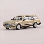 Scale Finished Model Car 1:64 Scale for Peugeot 505 SW Station Wagon Metal Casting Car Model Static Collection Car Souvenir Decoration Die-cast Vehicle(Metallic)