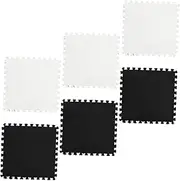 FOYTOKI 6Pcs Patchwork Floor Mats for Soft Cushions Design Non Slip Exercise Mat for Living and Bedroom Easy to Clean Safe for Playtime