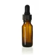 1/2 Oz Amber Glass Bottle with Glass Eye Dropper (15ml) - CHOOSE QTY
