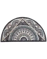 LR Home Traditional Medallion Hand-Woven Wool Hearth Area Rug