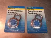 NOS 2 - Master Type Locks- Stainless Steel Combination Padlock