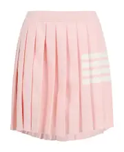 4-Bar pleated mini skirt IT40 Nude