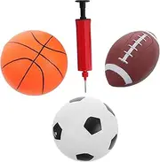 Inflatable Basketball Games Boys and Girls Mini Basketball Toddler Bouncy Balls Pump Included Child Safe PVC Indoor Outdoor Play