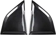 2X Car Window Scoop Louvers Window Visor Cover Sun Rain Shade Vent Compatible for Dodge Challenger 2008-2017 Rear Side Window Decoration(Glossy Carbon Fiber)