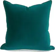 CVBFDB Green Double-sided Sofa Pillow Cover Hotel Soft Plush Chair Cushion Cover Pillow Case