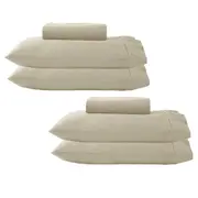 500TC Egyptian Cotton Fitted Sheet Pack King Peyote