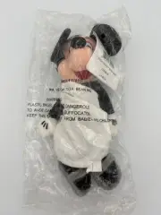 RARE Disney Store Mickey Mouse Soft Toy Mini Bean Bag Plush 8” Toga Retired New