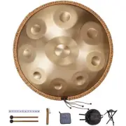 D Minor Handpan Drum 22 Inch 9 Notes Steel Drum with Mallets for Adults