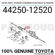 4425012520 Genuine Toyota GEAR ASSY, POWER STEERING(FOR RACK & PINION)