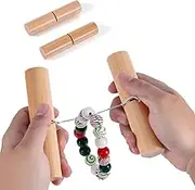 2pcs Tightening Knot Grippers, Knot Grippers Tool for Silicone Beads Tightening Knots Puller Wood Gripper for Beads Wristlets Keychains Bracelets