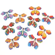 10 x magic butterfly flying butterfly with card Toy with empty ha^DB