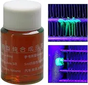 AC Leak Detector Dye - 40ml Fluorescent Leak Detection Agent,Engine Coolant Dye, Effective for Oil Leaks, Automotive Hoses, Air Conditioning, Water Pumps