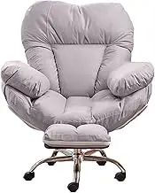 Preferspace Computer Gaming Chair with Technical Cloth Fabric, 15° Rocking Function, 3-Level Reclining Backrest, and Silent Wheels, Comfortable Desk Chair for Home, Gaming