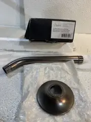 Mirabelle 8” Brass Shower Arm W/Flange MIRSK850RB - Oil Rubbed Bronze.