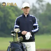 在飛比找ETMall東森購物網優惠-美國PGA 高爾夫球服男士衛衣長袖T恤加絨保暖 英倫風運動男