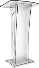 Lectern Podium Stand, Lectern Podium Stand,Lectern Podium Stand,Clear Acrylic with 60×45cm Reading Surface Portable Church Pulpit Stand for Church School Lectern/Acrylic/60,